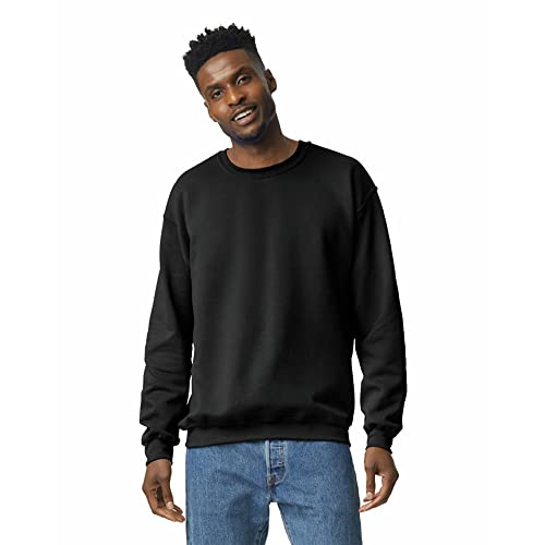Gildan Adult Fleece Crewneck Sweatshirt, Style G18000, Multipack, Black (1-Pack), Large
