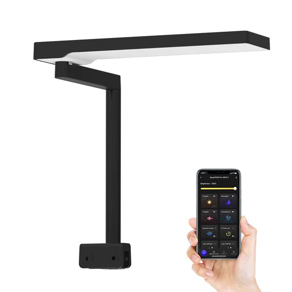 AquaLife Ultra Nano RGB Max Aquascaping Light in Metallic Space Gray AP Version - 15 watt LED