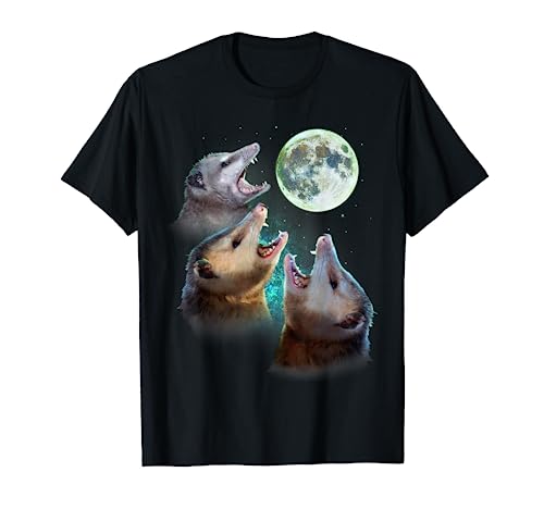 Three Opposum Moon With 3 Possums And Dead Moon Costume T-Shirt