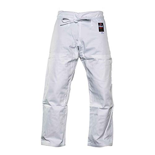 Fuji GI Pants – Adult Brazillian Jiu-Jitsu Pants with Flat Drawstrings - Long-lasting BJJ and Gi Pants for Training & Competition, White, Size A3