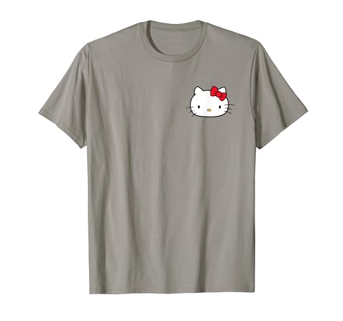 Hello Kitty Front and Back Red Bow Logo Tee Shirt T-Shirt