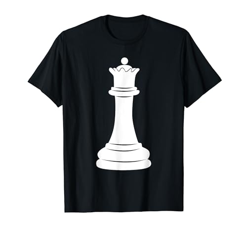 Silhouette Queen Chess Piece Master Checkmate Board Player T-Shirt