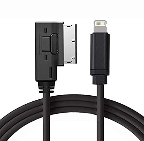 Wahbite AMI MMI MDI Aux Interface Adapter Cord for iPhone 13 12 11 Xs Max XR X 8 7 6 Compatible with Audi A3/A4/A5/A6/A8/S4/S6/S8/TT, Car Audio Charging Dongle Compatible for VW Tiguan CC Magotan
