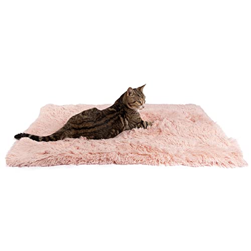 Best Friends by Sheri Calming Shag Fur Pet Throw Blanket, Cotton Candy Pink, 30'x40'