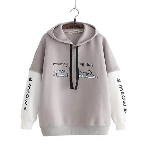 Aza Boutique Girl's New Cute Cat Paw Style Hoodie with cat Ear