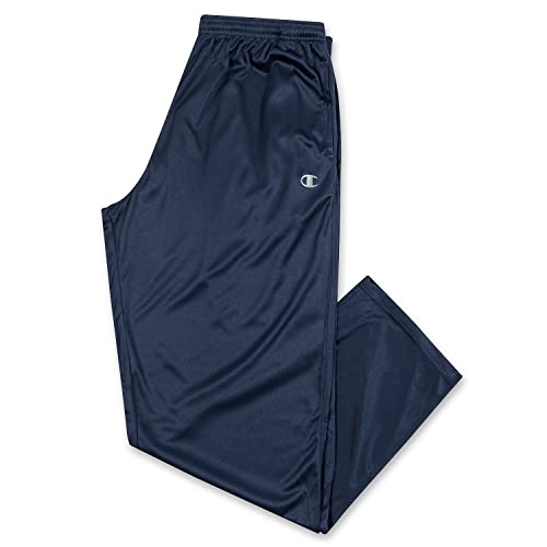 Champion Big and Tall Open Bottom Track Pants – Lightweight Powertrain Track Pants for Men Navy Blue