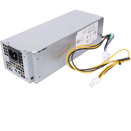 Upgraded New 240W THRJK SFF Power Supply for Dell Inspiron 3650 3656 Optiplex 3040 5040 7040 HU240AM-00 AC240EM-00 L240NM-00 P/N: THRJK 4GTN5 D7GX8 HGRMH 2P1RD H62JR 3RK5T CN-0THRJK (8+4PIN Connector)