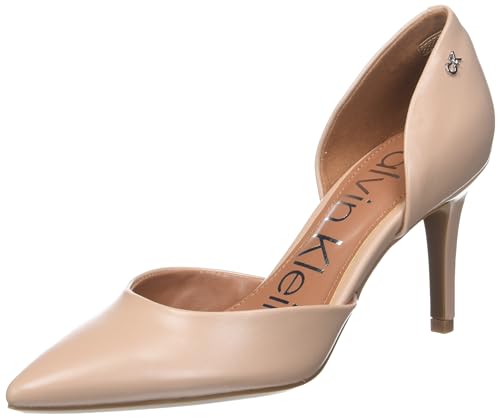 Calvin Klein Women's Gloria Pump, Barely Nude 110, 7