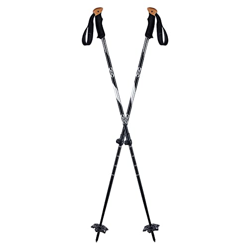 Atlas Snowshoes Trail Walking 2 Piece Poles, Black, One Size