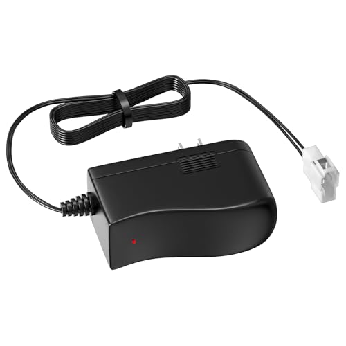 VHBW 6V Kids Ride On Car Charger, 7V0.8A Battery Charger for BMX X6 Kid TRAX Disney GMC Dinsney Wal-Mart Moto ATV Quad Ride-On Toys Red Square Plug