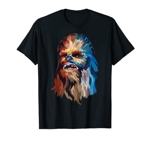 Star Wars Chewbacca Awesome Geometric Style Chewie Portrait T-Shirt
