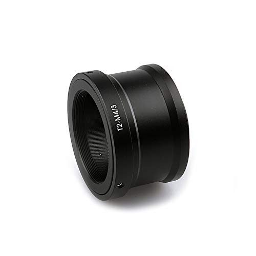 Lightdow T2-M43 T Mount Camera Lens Adapter T-Ring M42x0.75mm for M43 Panasonic Lumix G7 GH5 GH4 GH3 GH2 G9 G6 G5 / Olympus OMD E-M10 E-M5 E-M1 etc Mirrorless Digitial Cameras