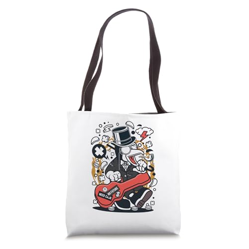 Funny Seagull with Guitar Outfit Jam Session Tote Bag
