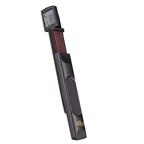 Moreup Digital Guitar Chords Trainer, Portable 6 Fret Guitar Practice Neck Tool with Rotatable Screen Showing Chords Chart Metronome (Model B)