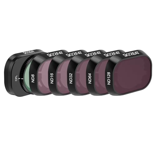 SKYREAT ND Filters Set for DJI Mini 4 Pro Accessories,6 Pack-(CPL, ND8, ND16, ND32, ND64,ND128)