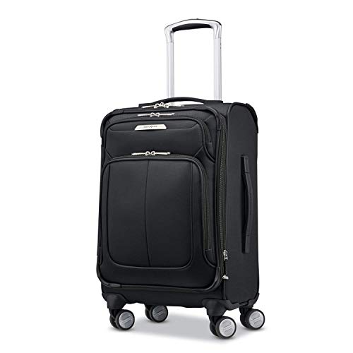 Samsonite Solyte DLX Softside Expandable Luggage with Spinner Wheels, Midnight Black, Carry-On 20-Inch