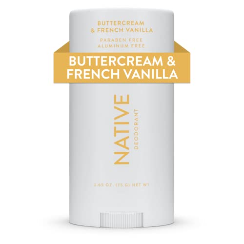 Native Deodorant | Natural Deodorant Seasonal Scents for Women and Men, Aluminum Free with Baking Soda, Probiotics, Coconut Oil and Shea Butter | Buttercream & French Vanilla
