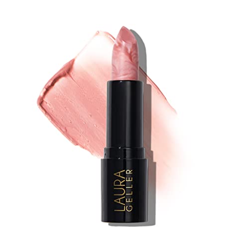 LAURA GELLER NEW YORK Italian Marble Sheer Lipstick - Berry Vanilla - Hydrating & Lightweight - Vitamin E & Caster Seed Oil - Cream Finish
