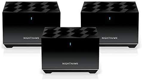 NETGEAR Nighthawk Tri-Band WiFi 6 Mesh System Mk83-100nar Black (Renewed)