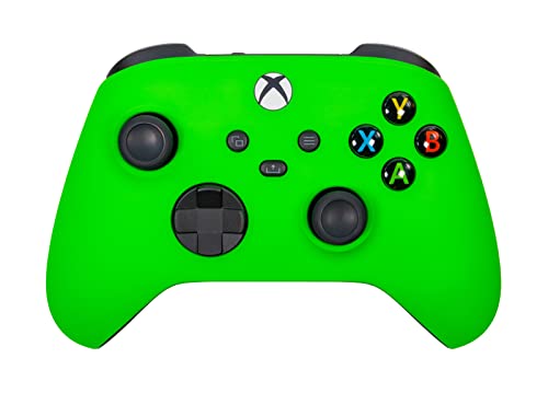 Xbox One Series X S Custom Soft Touch Controller - Soft Touch Feel, Added Grip, Neon Green Color - Compatible with Xbox One, Series X, Series S