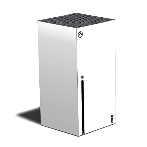 MightySkins Skin Compatible with Xbox Series X - Solid White | Protective, Durable, and Unique Vinyl Decal wrap Cover | Easy to Apply and Change Styles | Made in The USA, MIXBSERX-Solid White