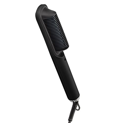 GAMMA+ Professional Ceramic Hot Brush with Cool Touch Technology Reduces Frizz, Static, and Straightens Hair