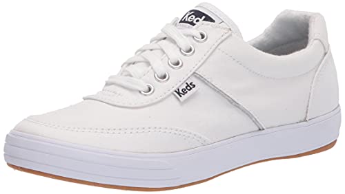 Keds Courty 2 Lace Up, Sneaker Womens, White Leather, 9 Medium
