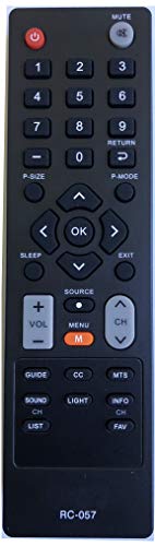 RC-057 Remote Control Replaced for COBY TV TFTV1925 LEDTV1926 TFTV2225 LEDTV1935 LEDTV2326 LEDTV3226 LEDTV5536 LEDVD1596 TFTV2425 TFTV4028 TFTV3229