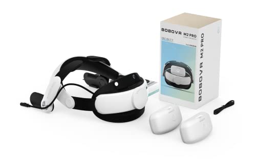 BOBOVR M2 Pro Battery Pack Head Strap More Combo Compatible with Quest 2（1 Strap + 2 Battery Pack）