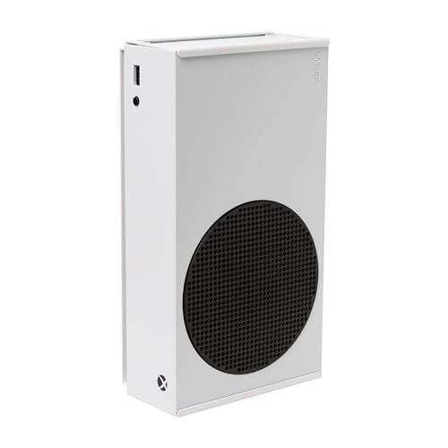 HIDEit Mounts Wall Mount for Xbox Series S - American Company - White Steel Mount for Xbox Series S - Wall Mount Kit Works with Xbox Series S - Patented