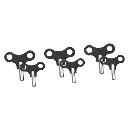 DECHOUS 6 Pcs Clock Key Regulator Clock Wall Clock Winding Key Sturdy Winding Keys Winding Keys for Wall Clock Antique Keys Wear-Resistant Clock Windings Alarm Clock Repair Alloy