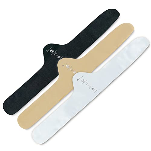 More of Me to Love Feel Fresh Bamboo & Cotton Bra Liner (3-Pack, Medium) - Super Soft, Sweat Wicking Black White Beige