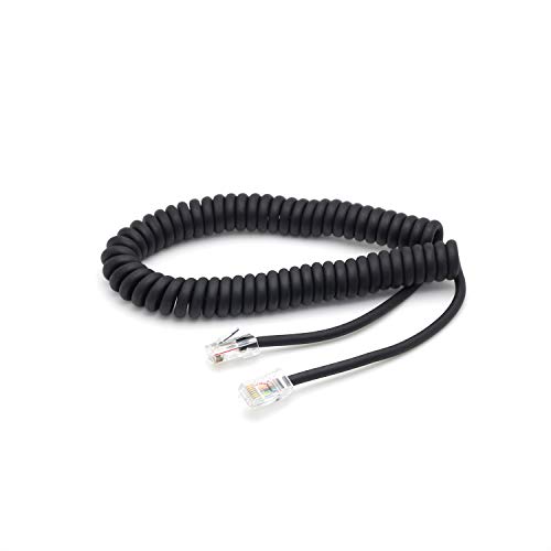 Kymate RJ45 8PIN Microphone Replacement Cable for Icom HM-98 HM-151 HM-207 HM-207s HM-133 HM-133s HM-133V ID-5100A ID-4100A IC-2730 IC-2300H IC-V8000 ID-880H ID-800H IC-2820H IC-2720H IC-208H