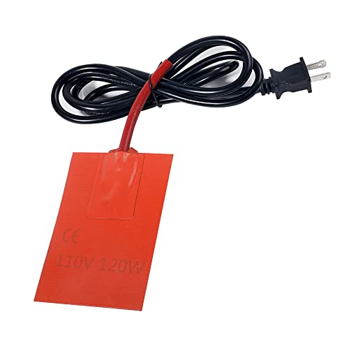 Rsept Engine Heater,Car Engine Oil Heater Pad,5.6 Ft Silicone Heater Pad with Heat Protector 120W Cord Length,Engine Heater Oil Pan Heater Pad Replacement Magnetic Block Heater (1 Pack)