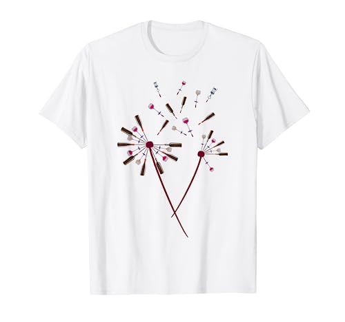 Dandelion Wine Art Graphic / Cute Wine Lover Flower Design T-Shirt