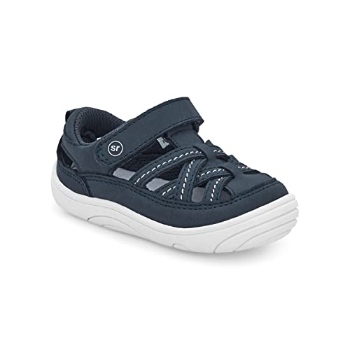 Stride Rite 360 Boys Amos 2.0 Sandal, Navy, 6 Toddler US