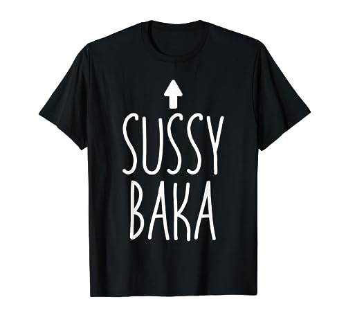 Sussy Baka Sus Arrow Funny Gaming Impostor Meme T-Shirt