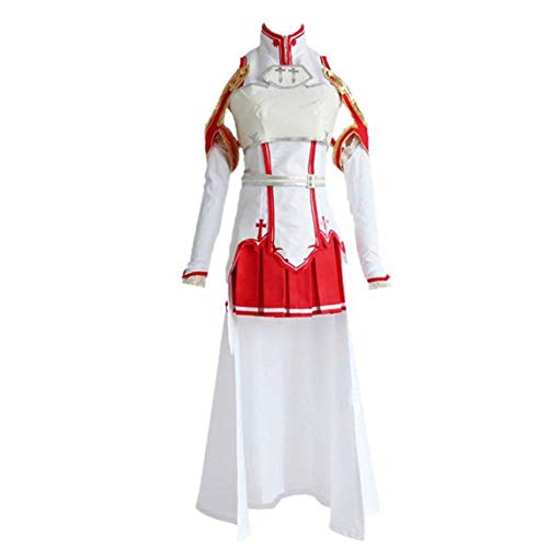 Cosplay Life Sword Art Online Asuna Yuuki Cosplay Costume SOA Halloween Outfit For Unisex Adult (S)