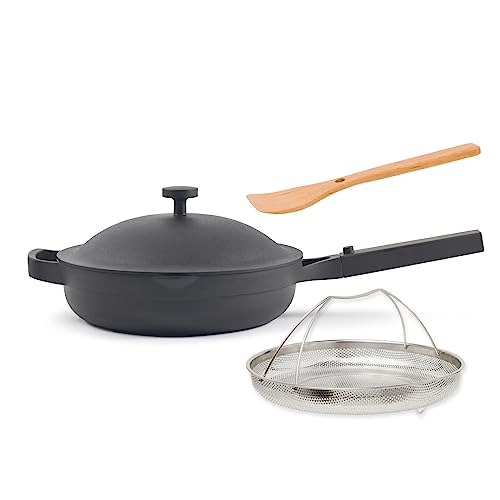 Our Place Always Pan 2.0-10.5-Inch Nonstick, Toxin-Free Ceramic Cookware | Versatile Frying Pan, Skillet, Saute Pan | Stainless Steel Handle | Oven Safe | Lightweight Aluminum Body | Char