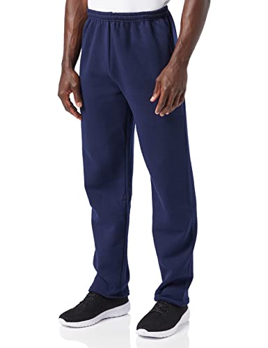 Russell Athletic Men's Dri-Power Open Bottom Sweatpants with Pockets, Navy, Large