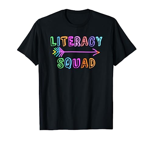 Funny LITERACY SQUAD Preschool Kinder Reading Team Teacher T-Shirt