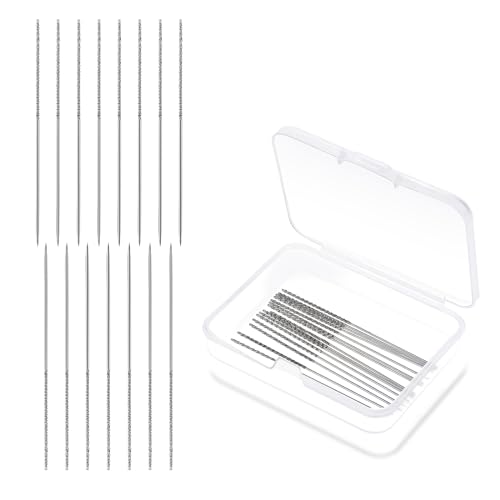 15 Pcs Snag Repair Needle Repair Knits and Woven Tool 2.36 x 0.03 Inch Repair Sewing Tool Leather Craft Sewing Stitching Needle Snag Repair Tool for Woven Knitted Cloth Garments Drapes