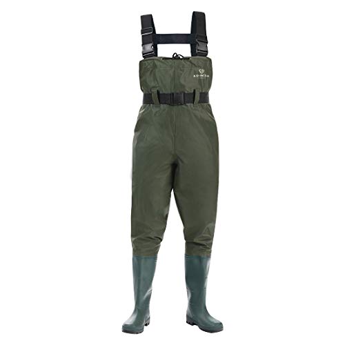 FISHINGSIR Fishing Waders for Men with Boots Womens Chest Waders Waterproof for Hunting with Boot Hanger