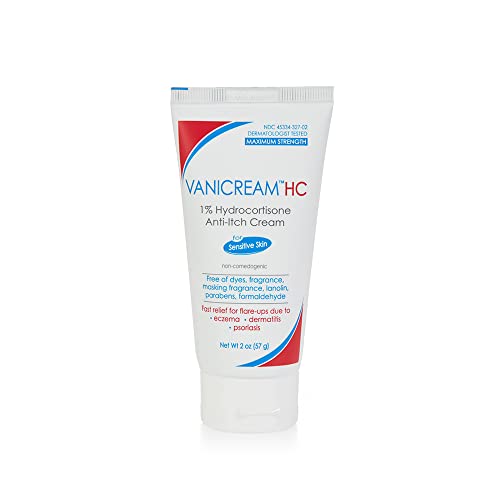 Vanicream 1% Hydrocortisone Anti-Itch Cream - 2 oz - Maximum OTC-Strength Formula for Sensitive Skin