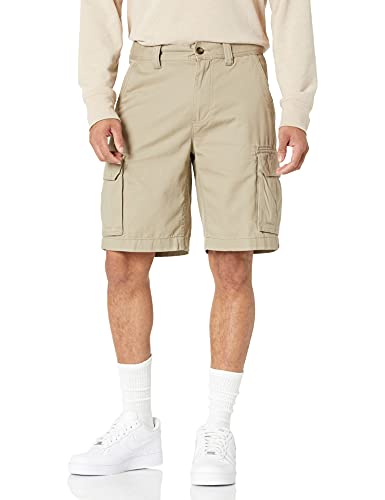 Amazon Essentials Men's Classic-Fit Cargo Short (Available in Big & Tall), Dark Khaki Brown, 33