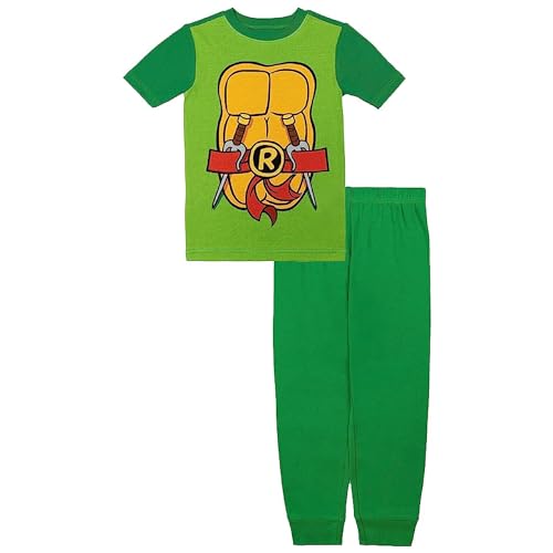 Teenage Mutant Ninja Turtles Boys Kids Family Sleep 2-Piece Snug-Fit Cotton Pajamas Set, FAM_T.M.N.T Uniform