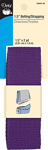 Dritz 28609-56 1-1/2' Polyester, Violet Belting for Straps and Handles