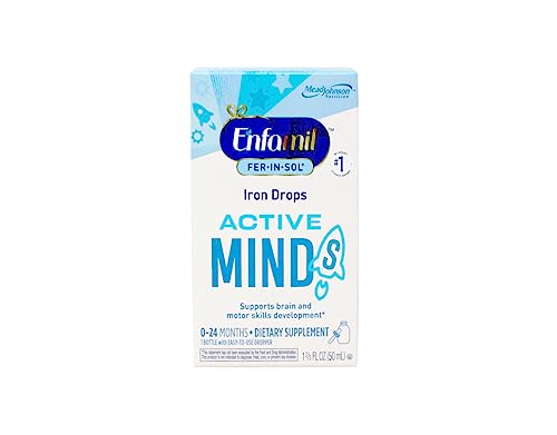 Enfamil Fer-In-Sol Iron Supplement Drops for Infants & Toddlers, 15 mg , 1.67 fl oz (50 ml)