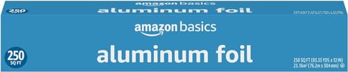 Amazon Basics Aluminum Foil, 250 Sq Ft, pack of 1 (Previously Solimo)