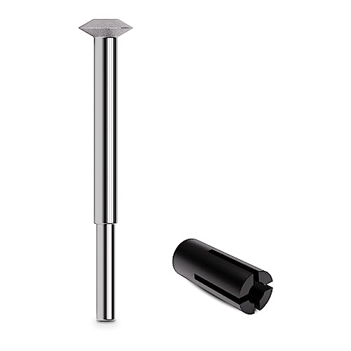 Thread Repair Tool, File, Chase, Restore, Repair, and Clean Internal and External Thread: Male, Female, Inch, Metric and Pipe Thread (RT1) (3/8' Dia. Head x 2' Length x 1/8' Arbor) by Rotary Thread